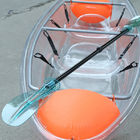 Πλαστικός καθαρίστε τις λίμνες 1 προσώπων κρυστάλλου κανό/το καγιάκ ποταμών με τα πεντάλια/τα καθίσματα