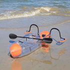 Αθλητική βάρκα νερού φύλλων PC, ανθεκτικό διπλό καγιάκ αλιείας με τα πεντάλια ποδιών