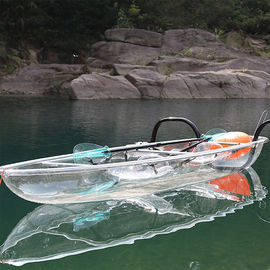 Διπλό σκληρό πλαστικό καγιάκ καθισμάτων, αντίκτυπος - ανθεκτικό κανό αλιείας για την ωκεάνια χρήση