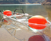 Υψηλό σαφές πλαστικό καγιάκ σταθερότητας με την πλαστική βάρκα κουπιών/2 άτομο